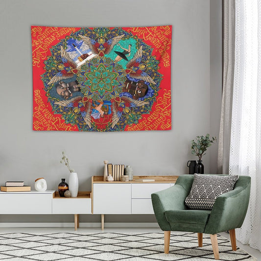 My Beautiful Dark Twisted Fantasy Mandala Tapestry