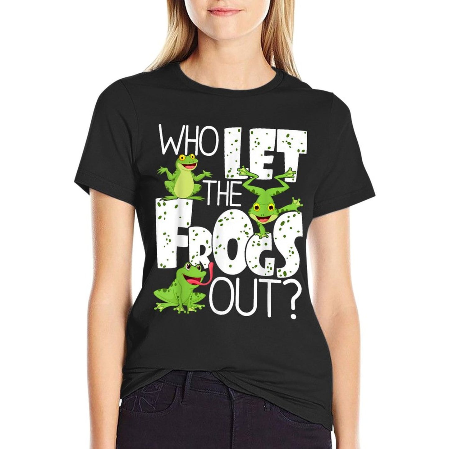 Who Let The Frogs Out - Funny Amphibian Lover Frog Owner T-Shirt