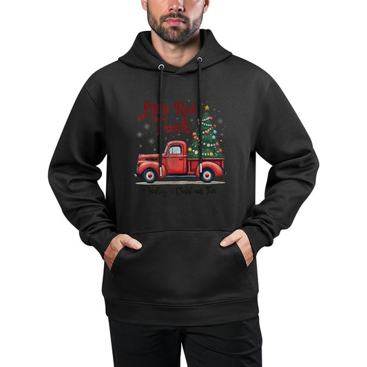 Little Red Truck Hauling A Christmas Tree Family Matching Casual Wear Hoodie