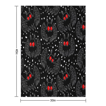 Mothman Night Throw Blanket