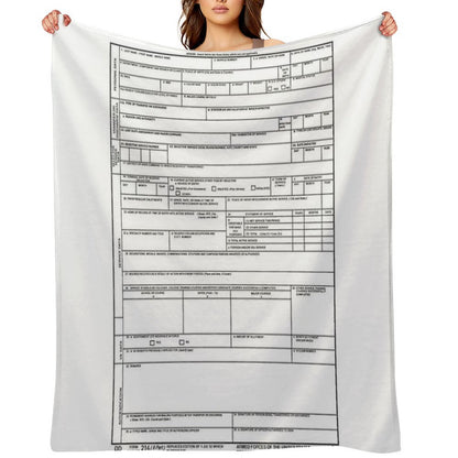 DD 214 Gift Throw Blanket