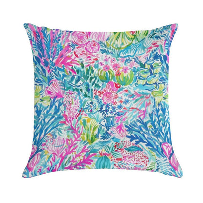 Summer Lily Ocean Holidays Soft Gift Ready Throw Pillow