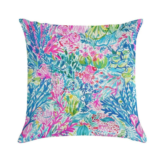 Summer Lily Ocean Holidays Soft Gift Ready Throw Pillow