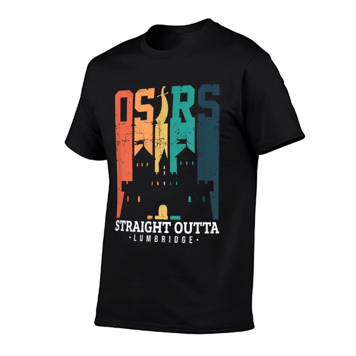 KP E-commerce Women&#39;s Straight Outta Lumbridge Gaming, Black, Small T-Shirt