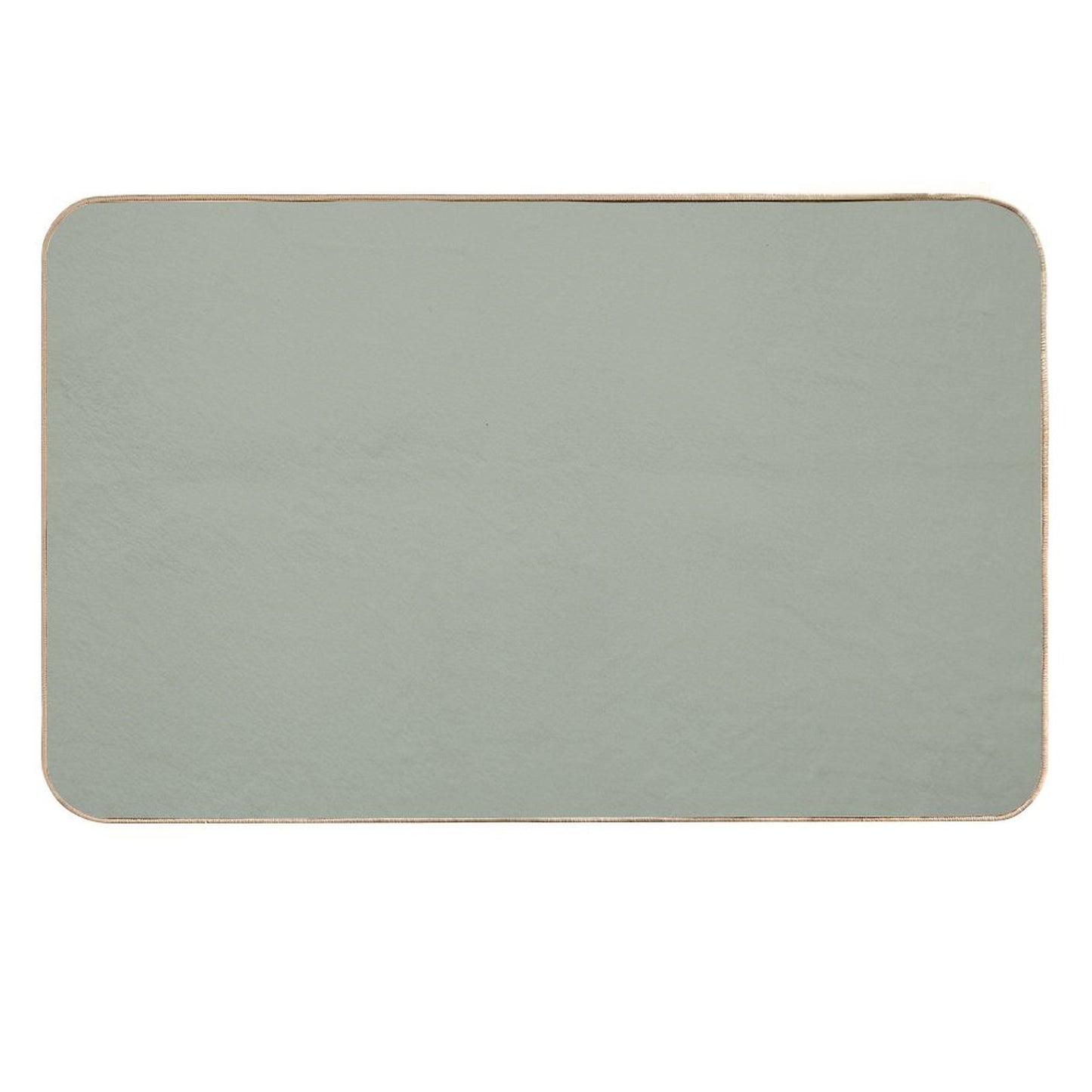 Desert Sage Grey Green Solid Color  Odorless Bath Mat