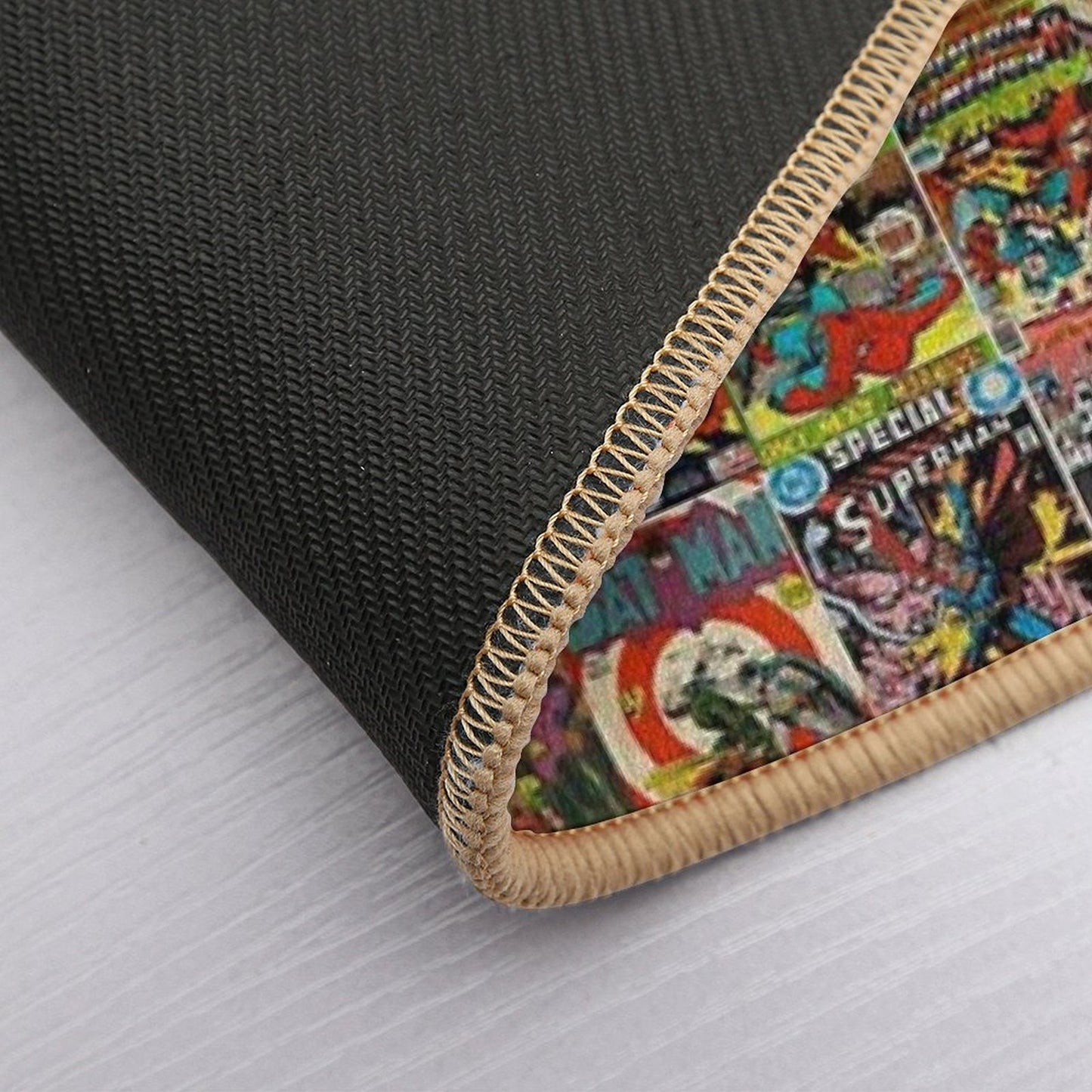 Vintage Comic Book Pattern Bath Mat