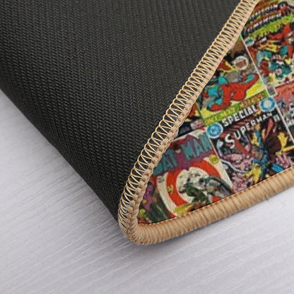 Vintage Comic Book Pattern Bath Mat