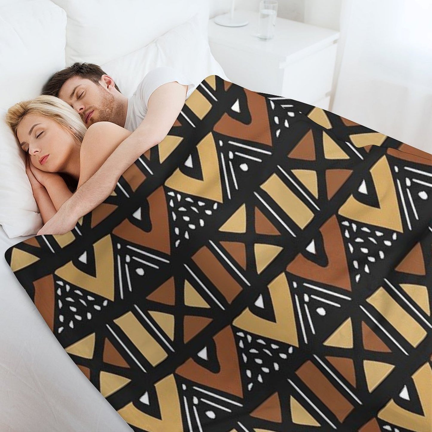 Mud Cloth Mali Throw Blanket