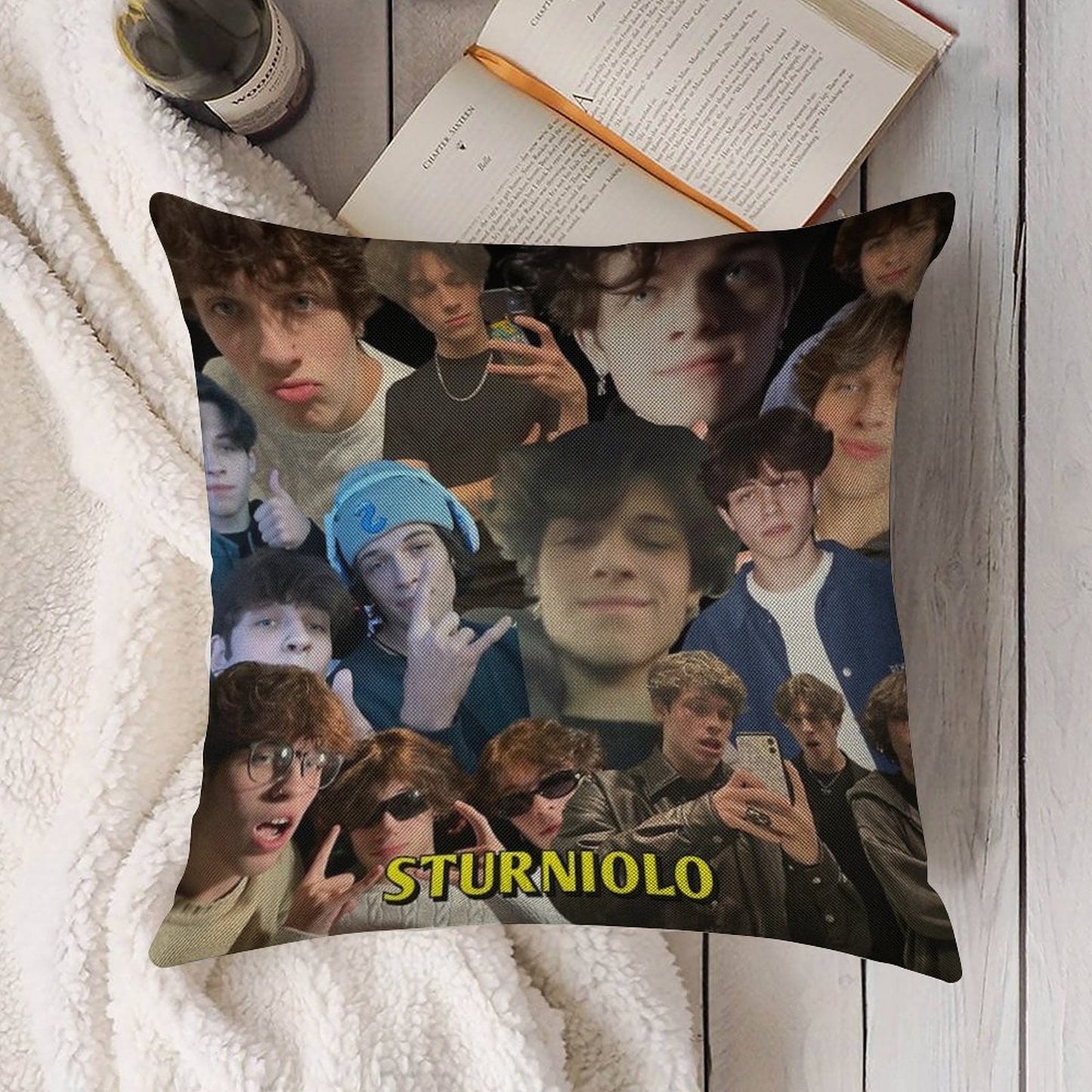Sturniolo Triplets Iconic Linen Throw Pillow Cover