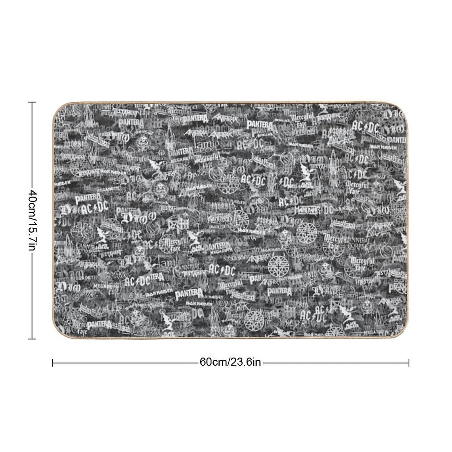 Heavy Metal Bands Bath Mat