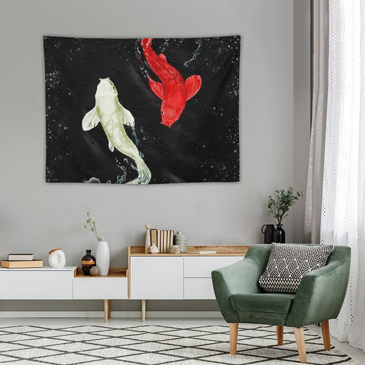 Koi Fishes Tapestry