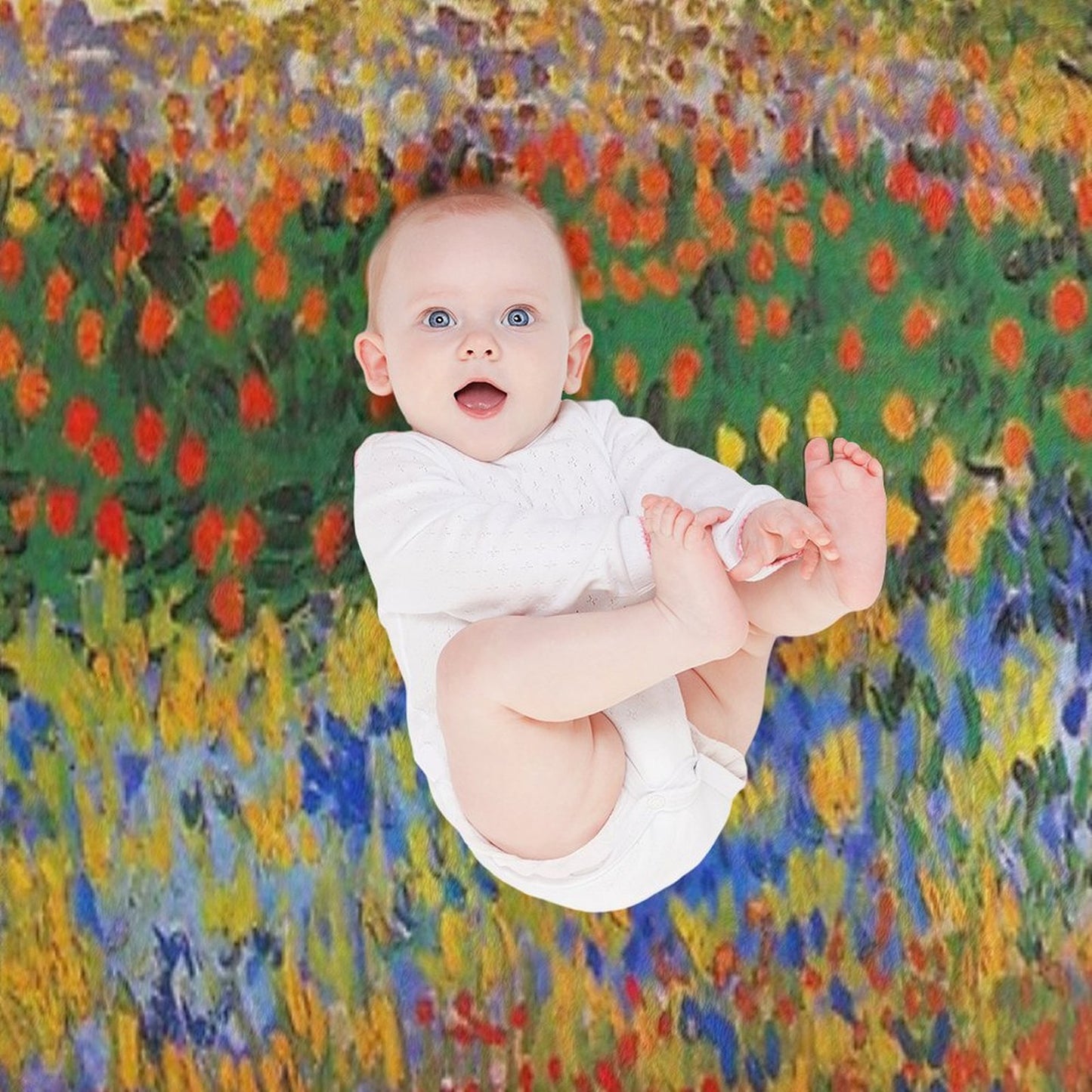 Flower Garden Painting by Vincent Van Gogh Throw Blanket