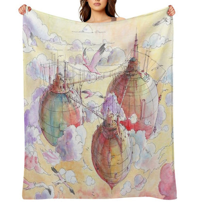 Three Worlds Throw Blanket