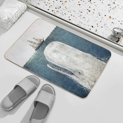 The White Whale Bath Mat