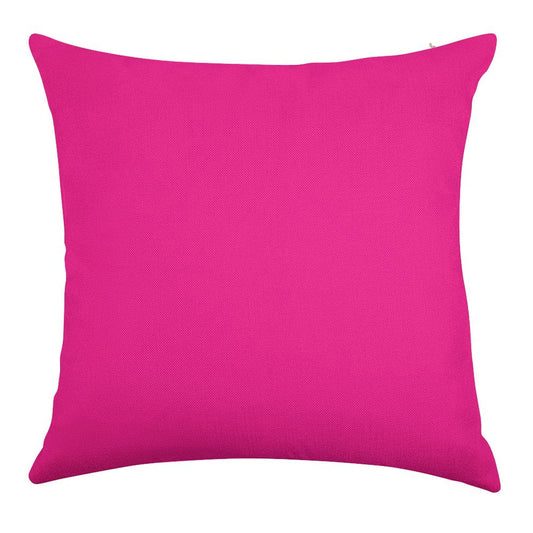 PLAIN SOLID DEEP PINK -100 PINK SHADES ON OZCUSHIONS ON ALL PRODUCTS Linen Throw Pillow Cover