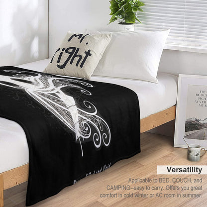 The Knight from Hollow Knight - Born of God And Void Throw Blanket