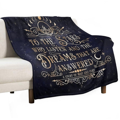To The Stars Throw Blanket