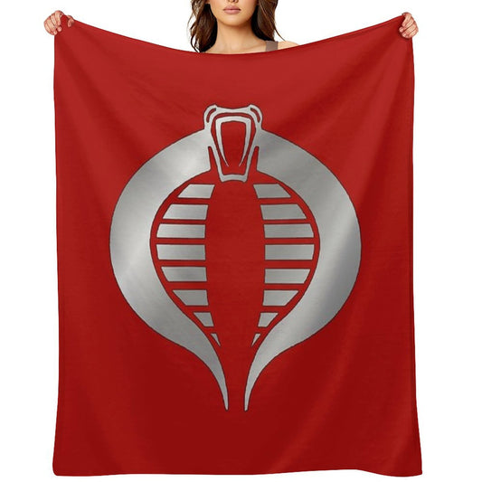 Cobra Crimson Guard Logo Throw Blanket