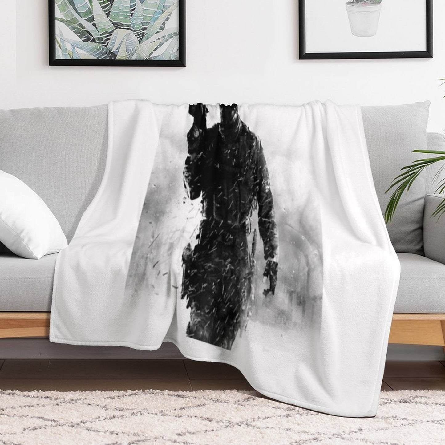 MW2 - Soldier Game Throw Blanket