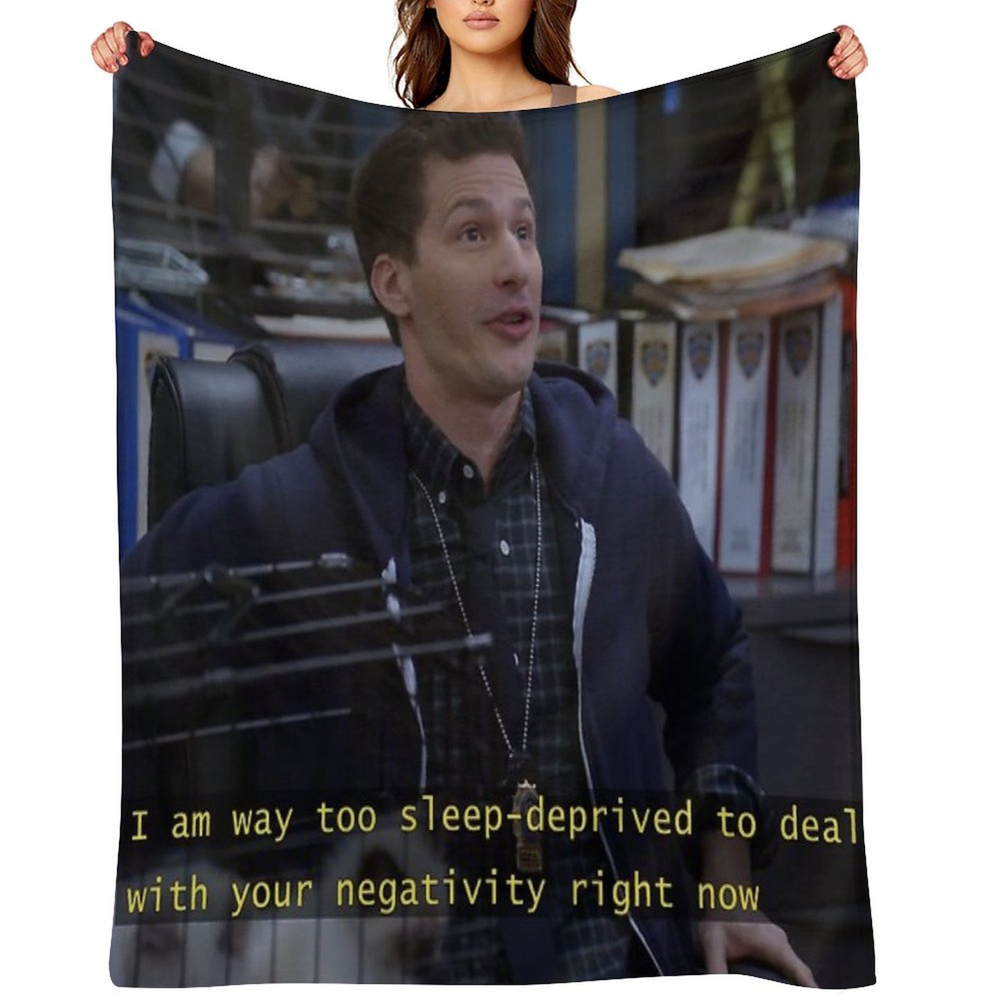 Jake Peralta Is Sleep Deprived Throw Blanket