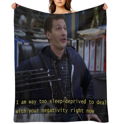 Jake Peralta Is Sleep Deprived Throw Blanket