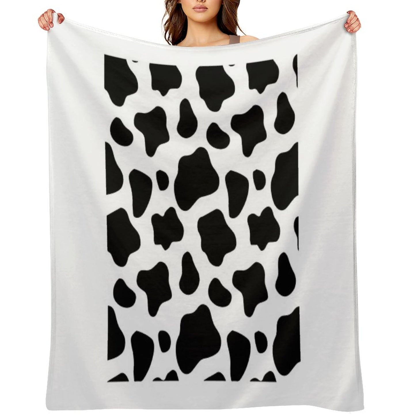 Cow Spots Pattern Cows Animal Print Throw Blanket