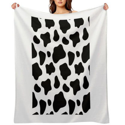 Cow Spots Pattern Cows Animal Print Throw Blanket