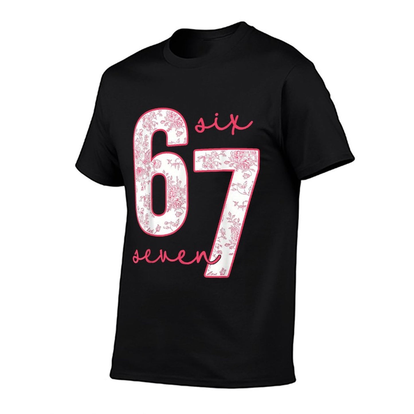 Trending Meme Saying 6 7 Men Women Kids 67 Funny  Eco-friendly Material T-Shirt