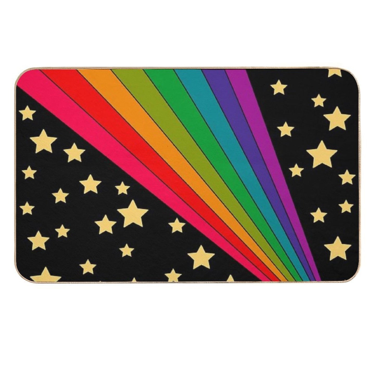 Stars And Rainbow  Non-Slip Bath Mat