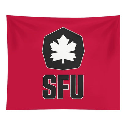 SFU Athletics Black White Tapestry