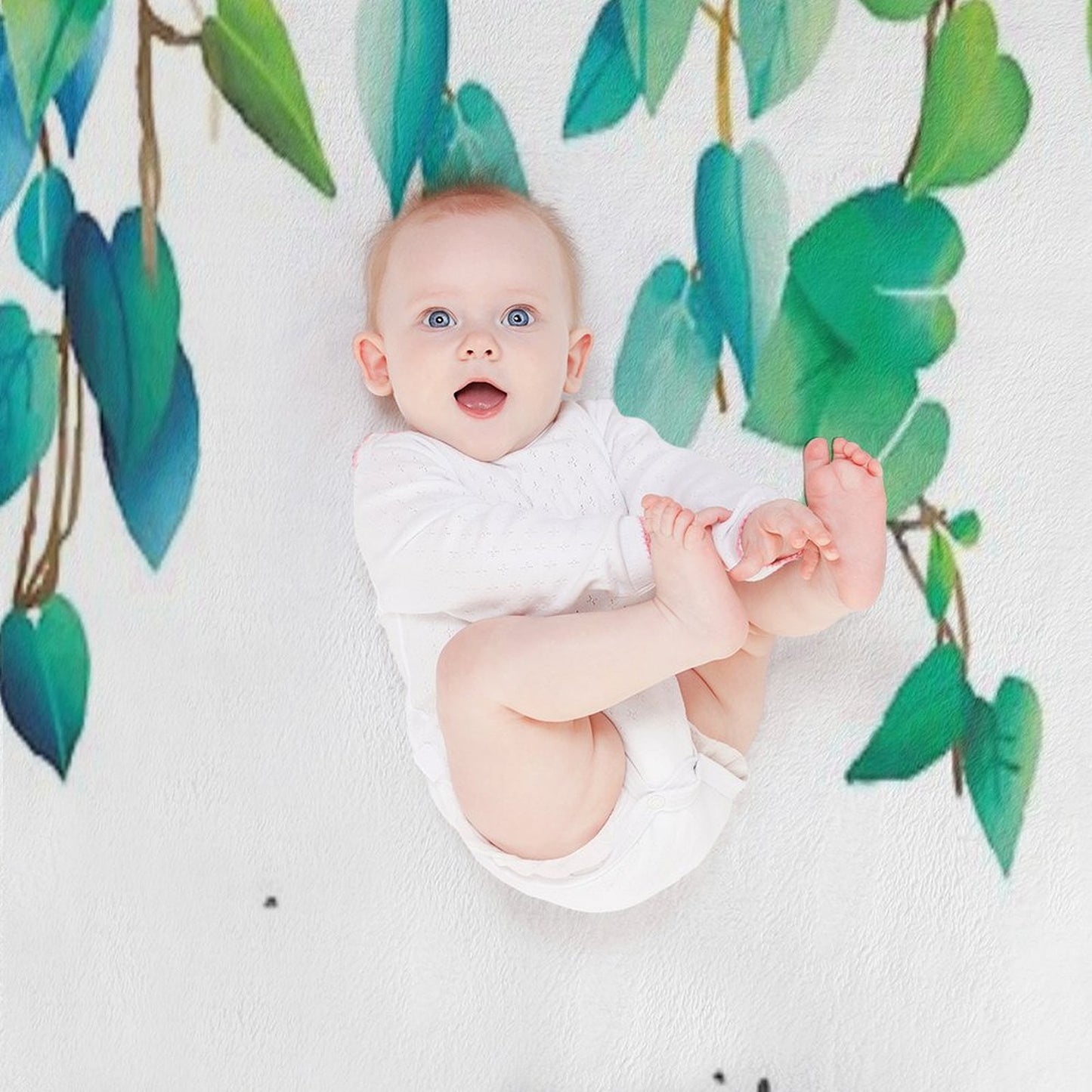 Vines Hanging Leaves Throw Blanket