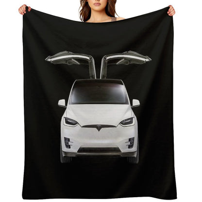 Model X, Tesla Model X Throw Blanket