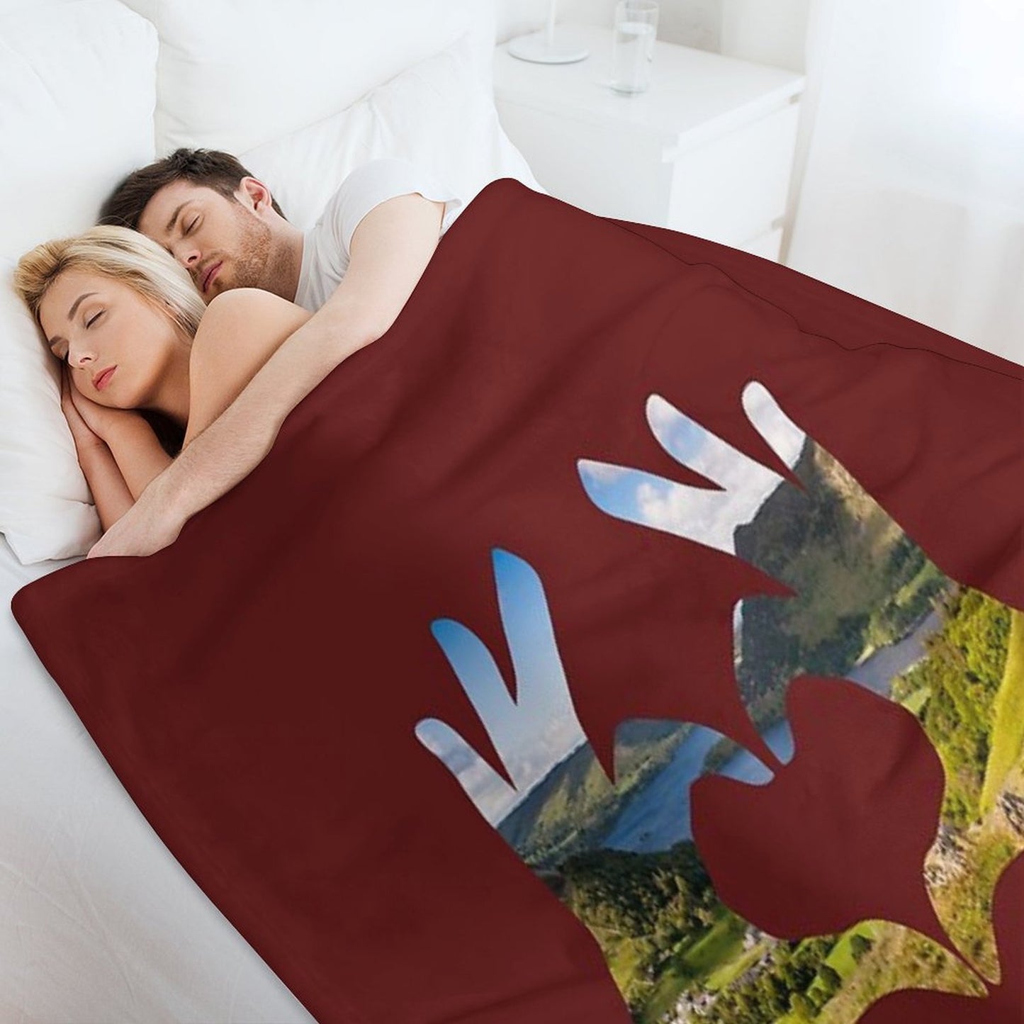 I Love The Lake District - Hands Heart - #41 Throw Blanket