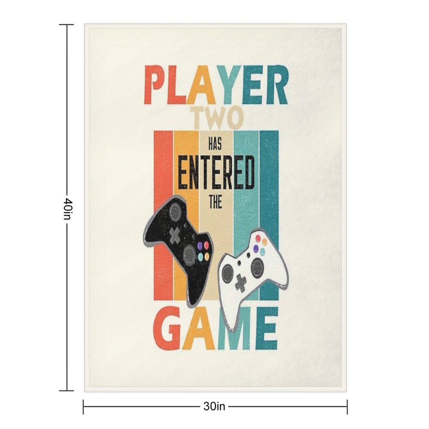 Retro Player 2 Has Entered The Game Throw Blanket