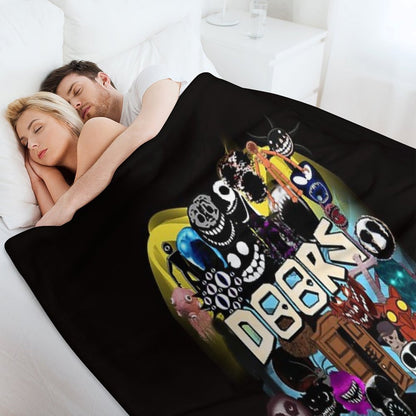 Doors All The Entities New Doors Game Update Throw Blanket