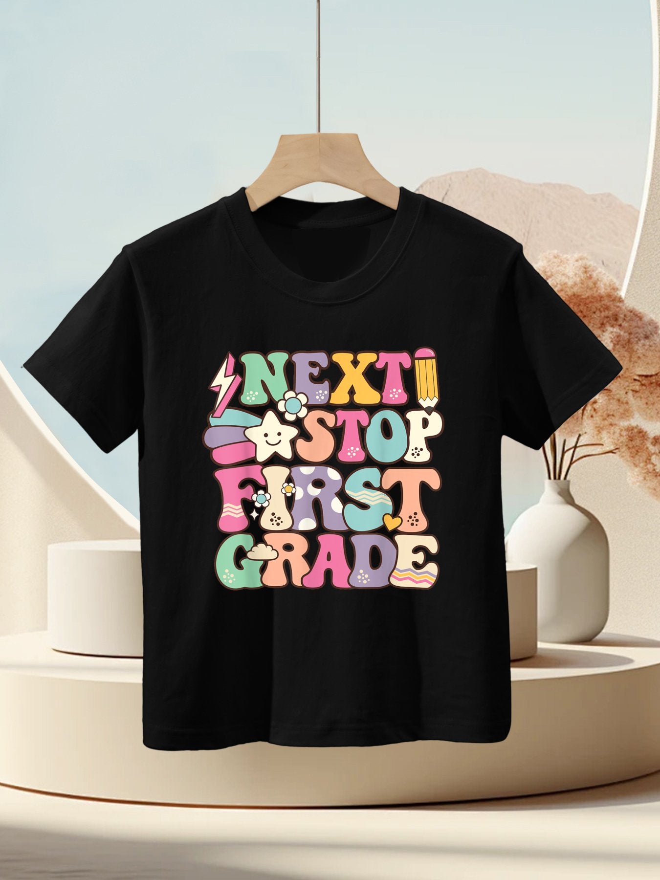 Next Stop 1st Grade Kindergarten Graduation Last Day Grad Kids T-Shirt