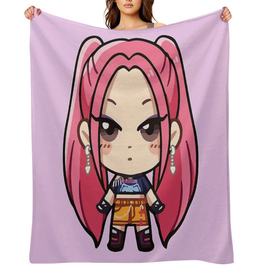 Mira Kpop Demon Hunters Throw Blanket