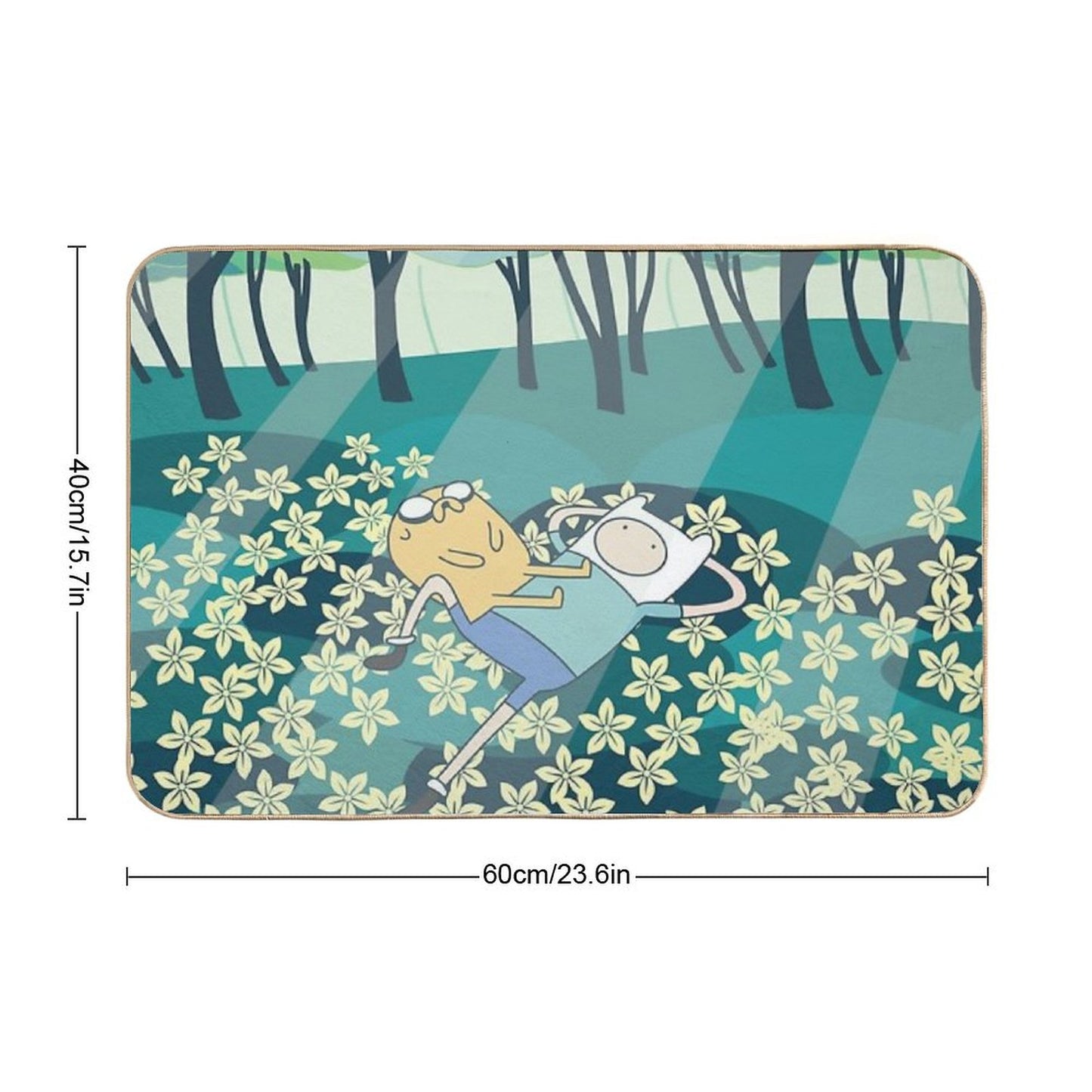 Field of Flowers (Adventure Time) Bath Mat