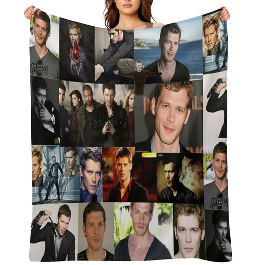 Joseph Morgan Collage Throw Blanket