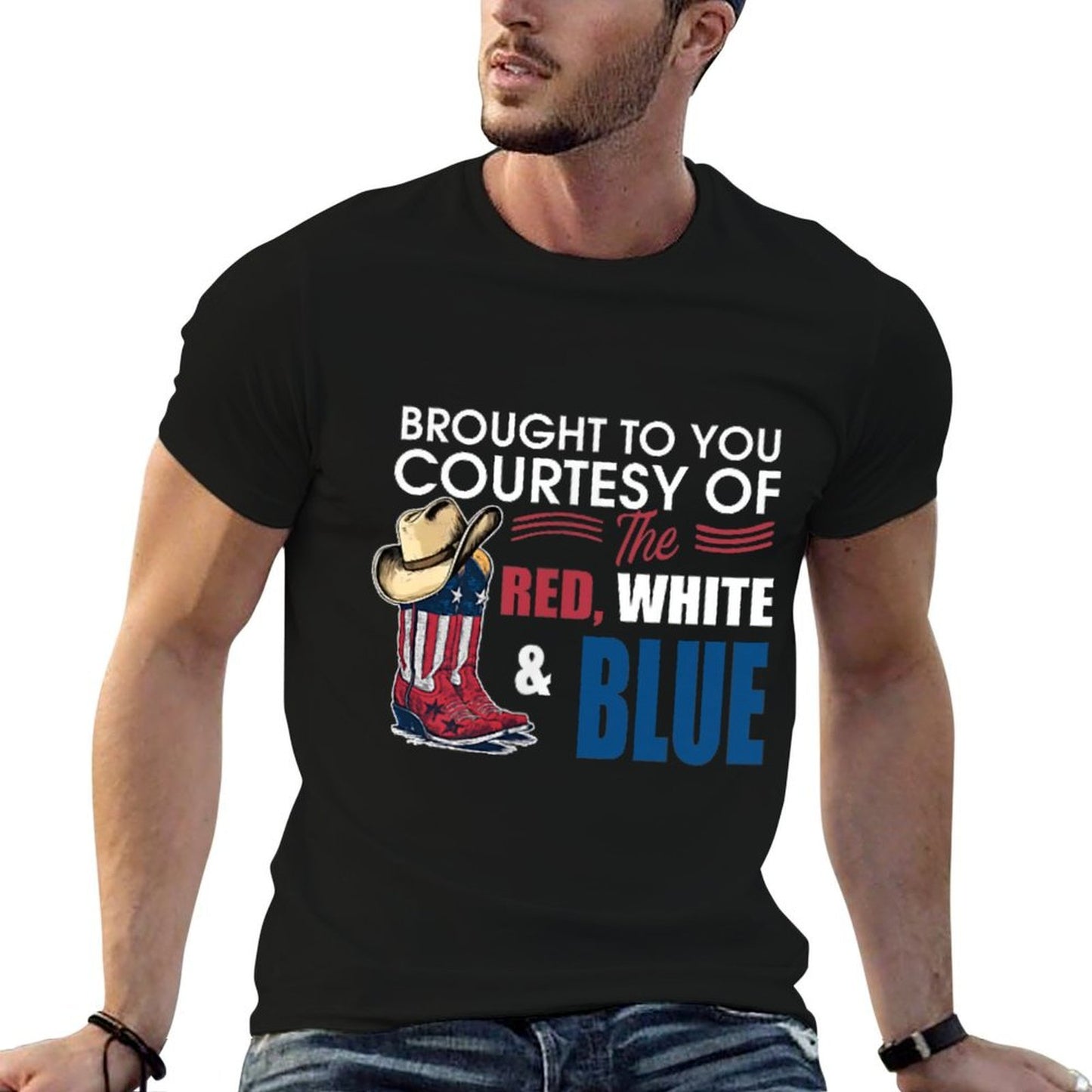 Well Put A Boot In Your Ass, Western Country Music Trendy  Fade-proof Color T-Shirt