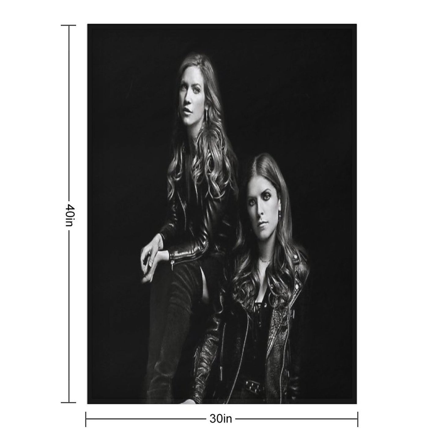 Bechloe PP3 Black BG Throw Blanket