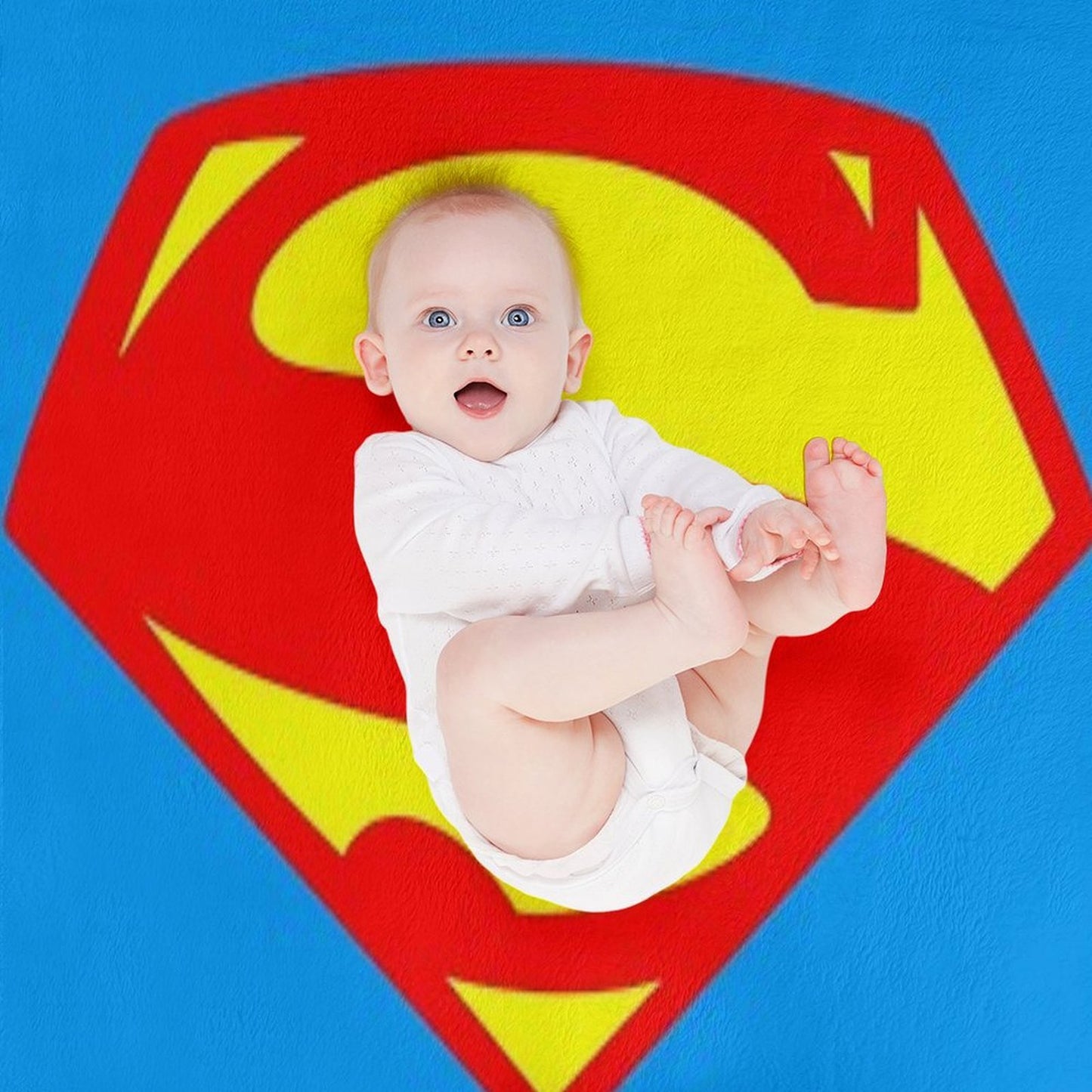 Superhero Large Comic Book Logo Shield Throw Blanket