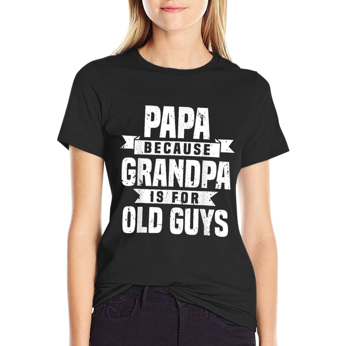 Funny Papa Art For Grandpa Men Dad Grandfather Father&#39;s Day T-Shirt