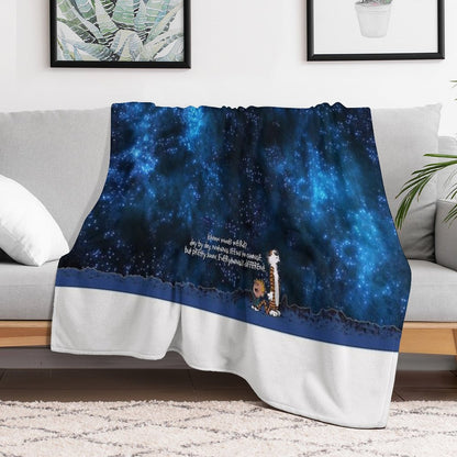 Calvin And Hobbs Space Throw Blanket