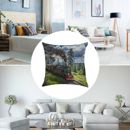 Steam Locomotive - Harz Narrow Gauge Railways (Germany) Linen Throw Pillow Cover