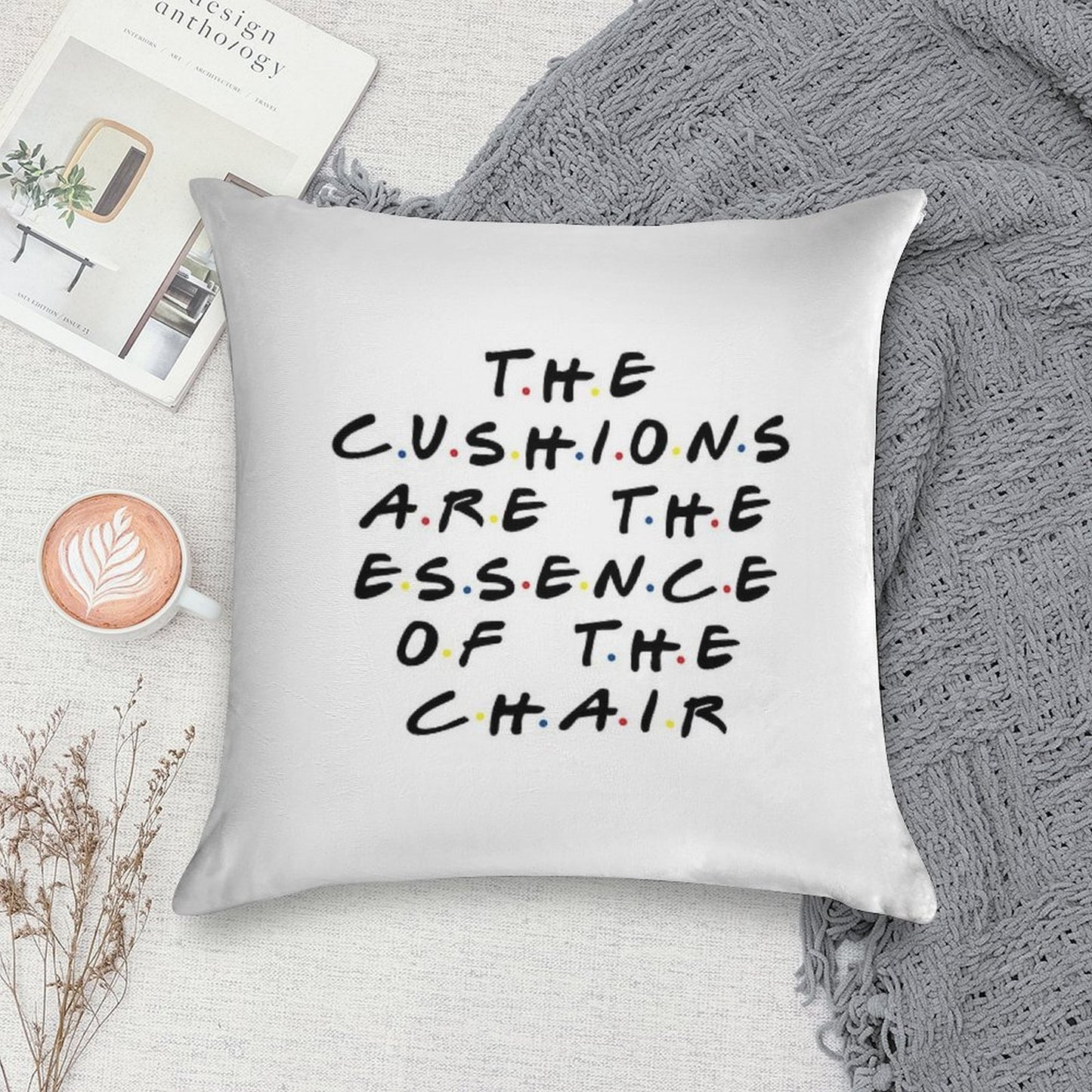 The Cushions Are The Essence Of The Chair Soft Anti-Pilling Throw Pillow
