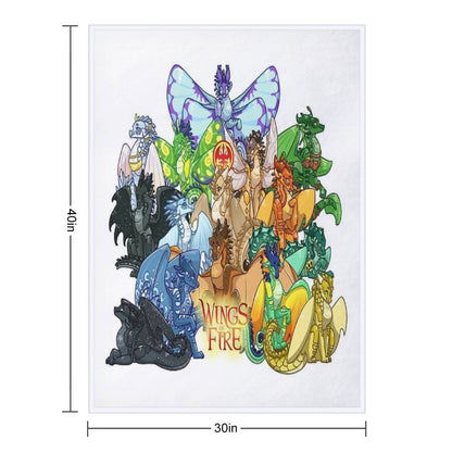 Wings of Fire Throw Blanket