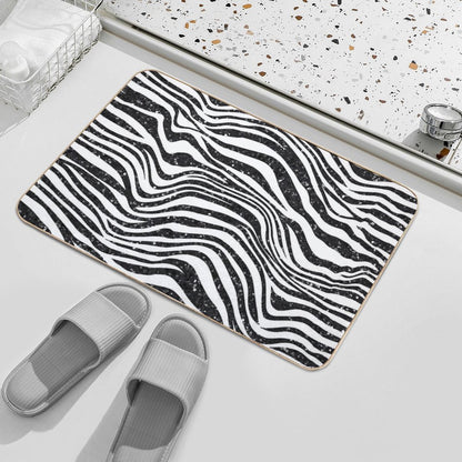 Glitter Zebra Bath Mat