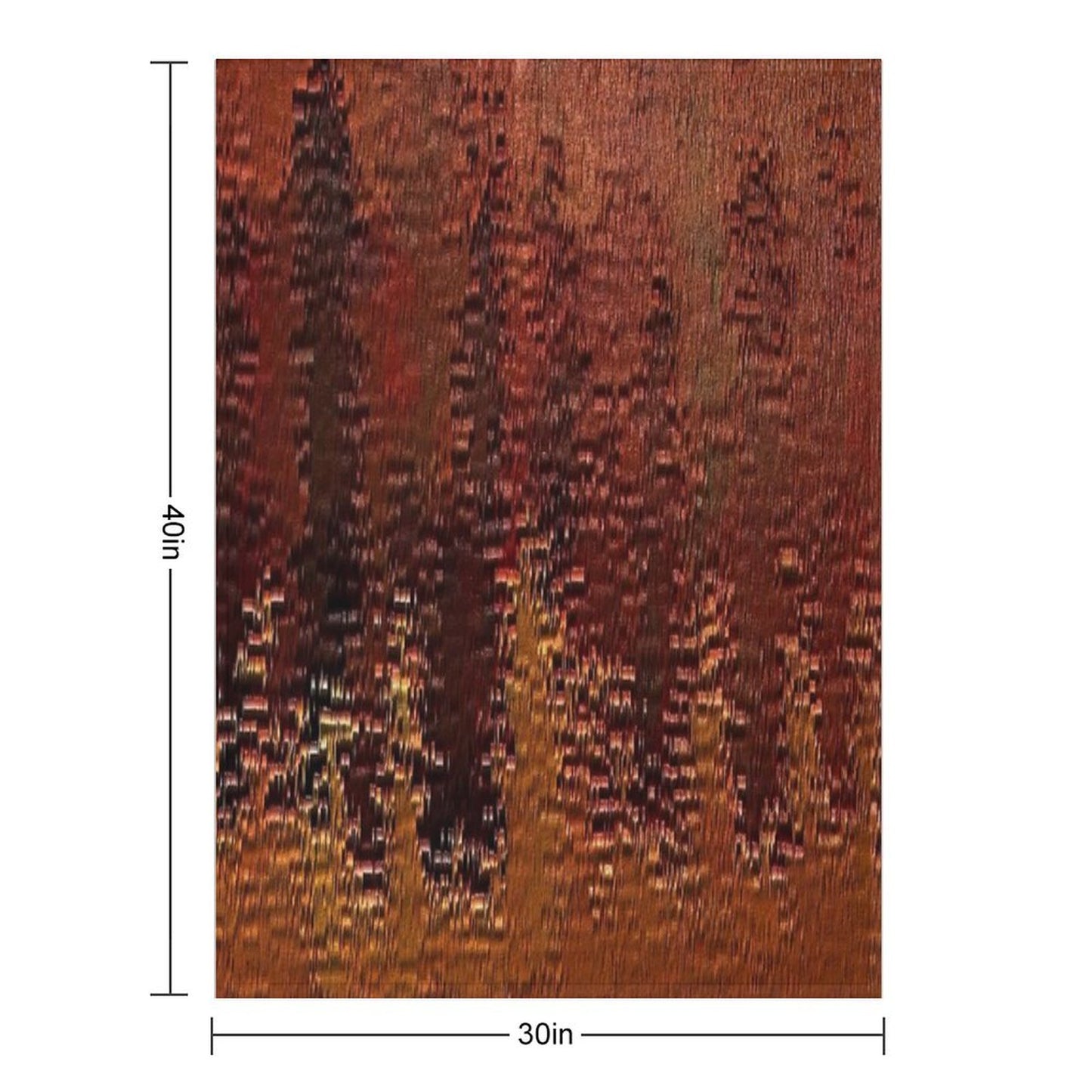 Copper Bronze Throw Blanket