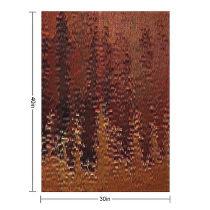 Copper Bronze Throw Blanket